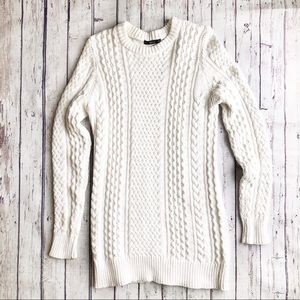 Zara Knit Long Sleeve Sweater Dress